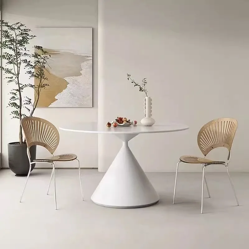 

Nordic Round Dining Tables Slate Luxury Outdoor Living Room Modern Dining Tables Kitchen Design Eettafels Home Furniture SR50DT
