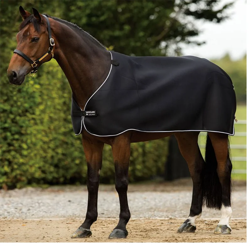 horse breathable fabric sheet equestrian training clothes black horse rugs mesh fabric riding blanketHW18003