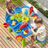 TEMI 4-in-1 Sand Water Table For 3-5-Year-Old Toddlers. 32PCS. Sensory Play. Outdoor Toys For Boys And Girls 2