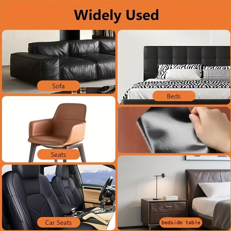 자동차 시트, 소파 및 DIY 공예용 자가 접착 PU 수리 패치, 가구 수리 장 내구성 있는 가죽 시트