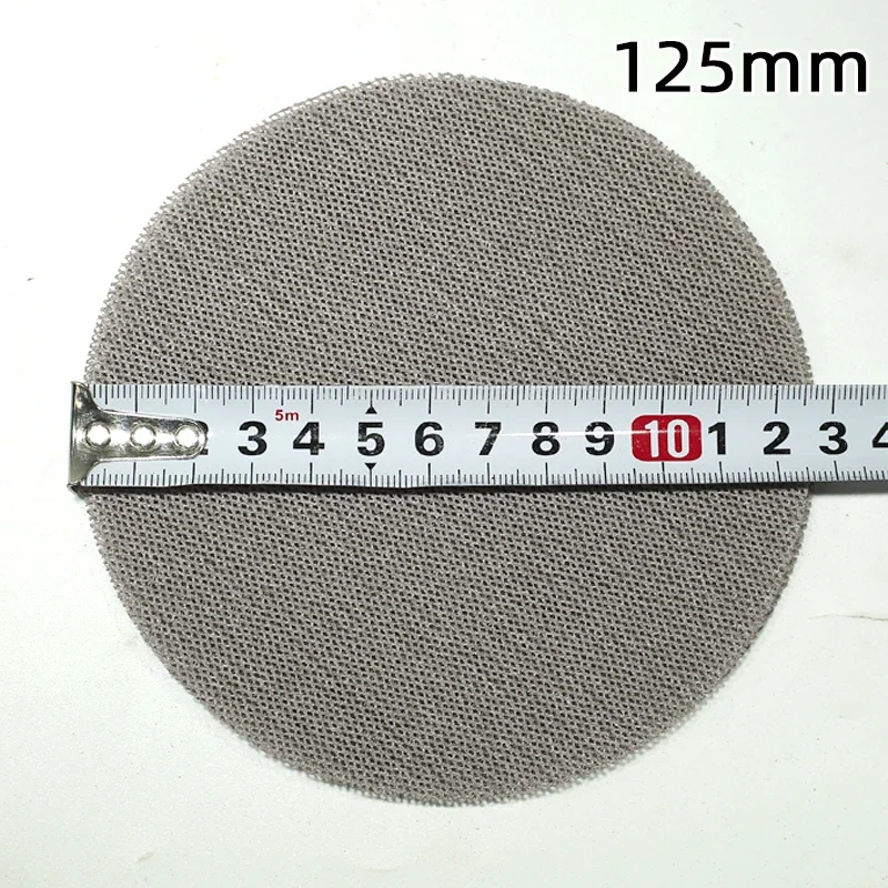 자동차 퍼티 샌딩용 50개입 5인치 샌드페이퍼 원형 플로킹 125mm, 공압 샌딩기의 후면 플로킹에 적합