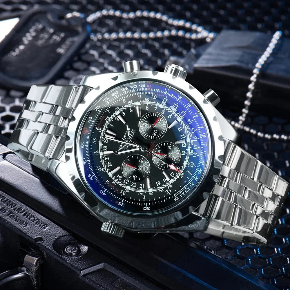 Automatic Design Week Business Watch Military Multifunction Sub-Dials Mechanical Watches For Men
