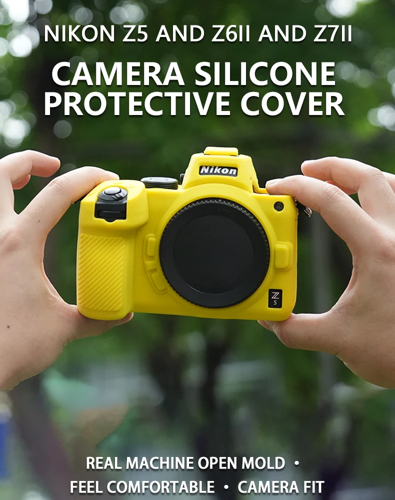 

Подходит для Nikon Z5/Z6II/Z7II, силиконовая фотозащита Z7, мягкая фотозащита