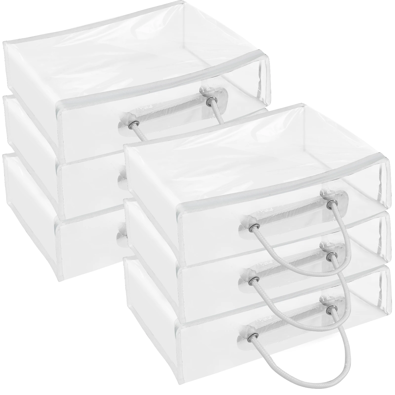 Waterproof Clear Zip Storage Bags for Bedding and Blankets - Set of 6/12