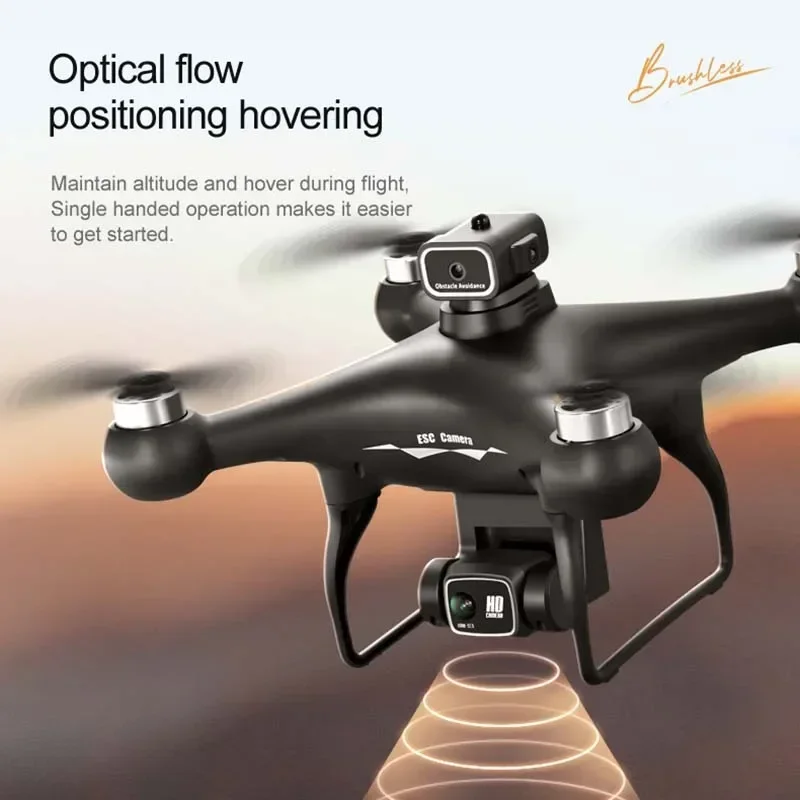 

Optical Flow Brushless Motor Dron New Helicopter Toy Gift S116 RC Quadcopter Profissional Obstacle Avoidance Drone Camera