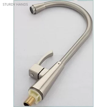 ชุดก๊อกน้ำซิงค์ซิงค์อัลลอย1ชุดก๊อกน้ำเย็นแบบเดี่ยวสำหรับห้องครัวอ่างล้างผักก๊อกน้ำสำหรับซักผ้าอุปกรณ์ในห้องน้ำ 1