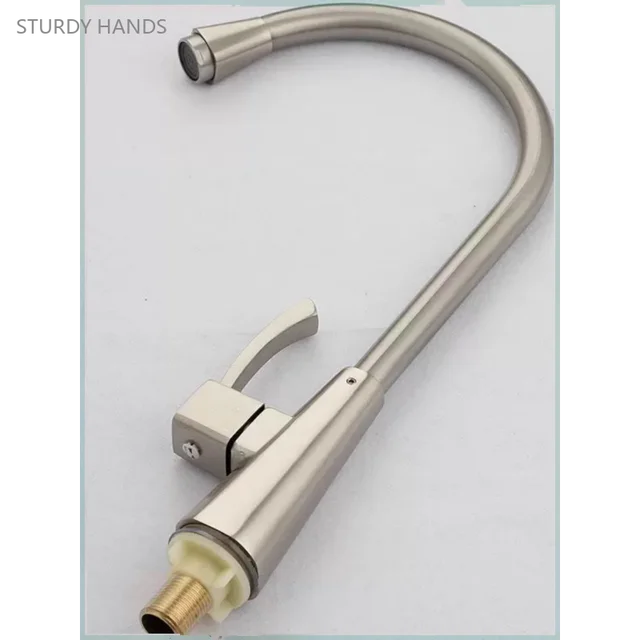 ชุดก๊อกน้ำซิงค์ซิงค์อัลลอย1ชุดก๊อกน้ำเย็นแบบเดี่ยวสำหรับห้องครัวอ่างล้างผักก๊อกน้ำสำหรับซักผ้าอุปกรณ์ในห้องน้ำ 1