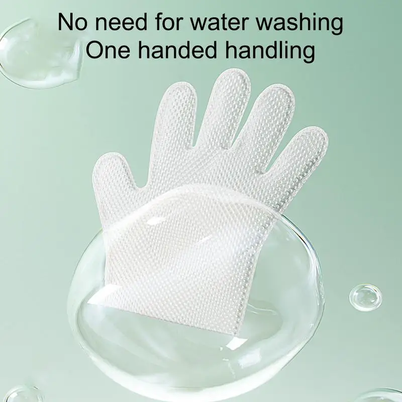6pcs Disposable Cleaning Wipes Gloves for cat Dog SPA Bath,pet grooming gloves