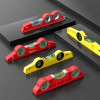Torpedo Style Level Ruler High Precision Solid Cast Aluminum Magnetic Horizontal Ruler Industrial Grade Anti Drop Balance Ruler 1