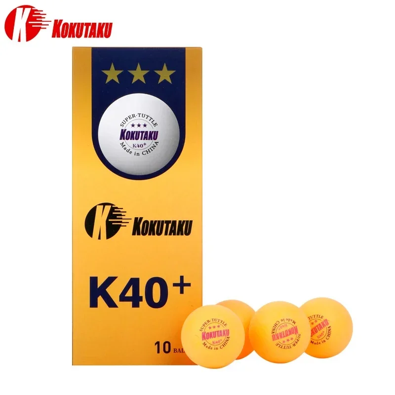 Kokutaku K40+ 3-Star Seamed Table Tennis Balls ABS Professional Ping pong Ball Amateur Training competition Ball Table Tennis Balls