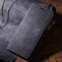 Leather Flip Wallet Case - Skin Friendly Design - Galaxy A23 M23 M13 (Black)