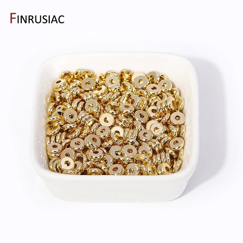 10 à 200 Perles D'espacement Rondes Et Lisses En Acrylique (couleurs