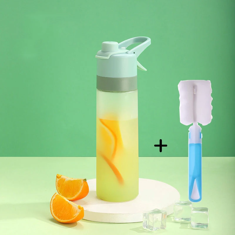 Portable Sports Spray Bottle Clear Water Bottle Bpa Free Tool, For School Gym Travel For Girls Boys 500Ml