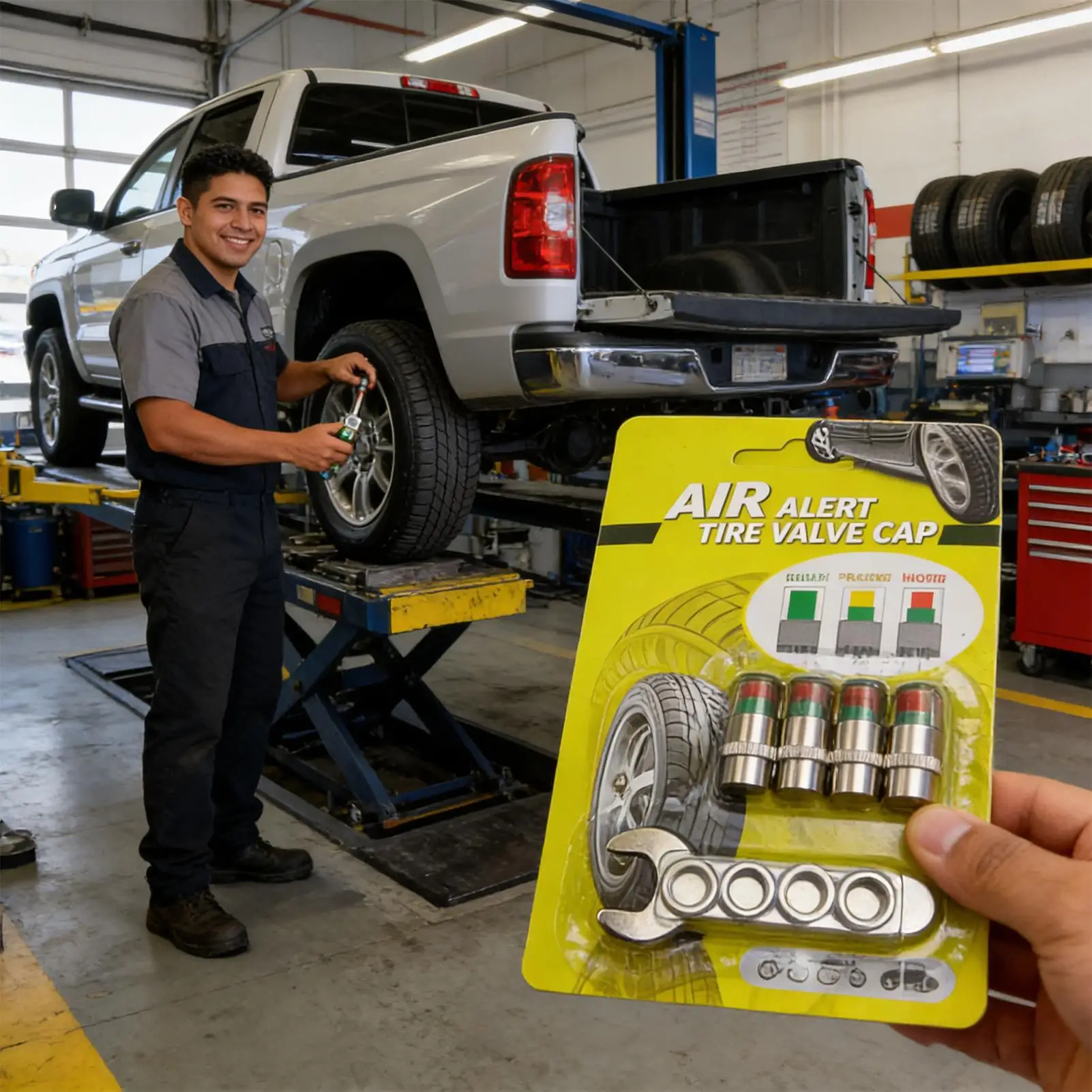 4개/세트 자동차 타이어 공기압 모니터링 알림 표시기 타이어 밸브 캡 게이지 자동차 액세서리 자동차 타이어 공기압 게이지 캡