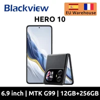 Blackview HERO 10 Smartphone 6.9″ AMOLED Foldable Screen 12GB 256GB MTK Helio G99 108MP Camera 45W Charge Smartphone black