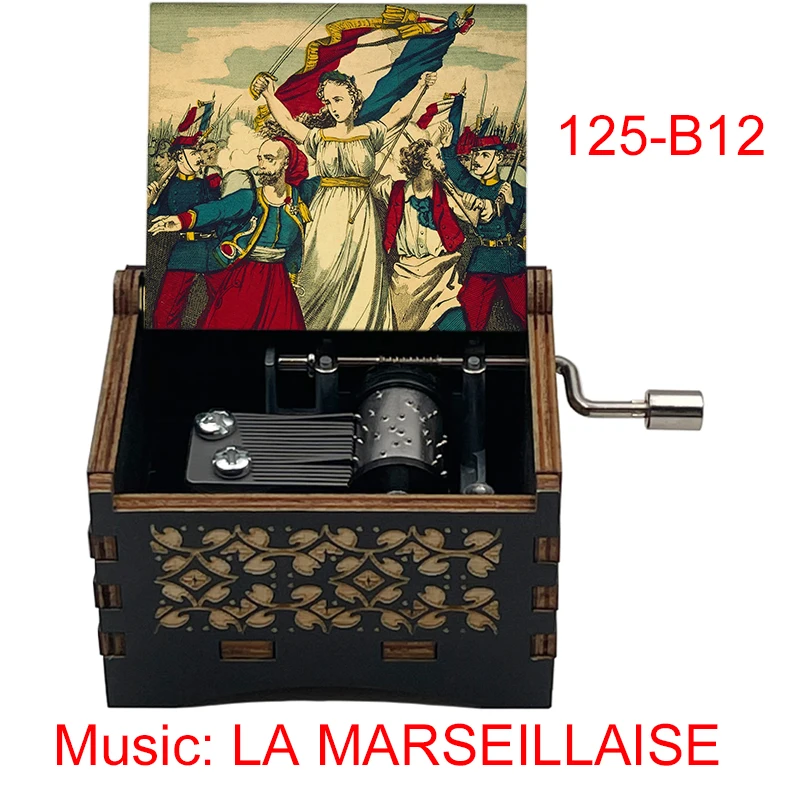 French National Anthem La Marseillaise Music Box La Révolution Française Battle Song Inspire France Friends Gift Home Decoration 5
