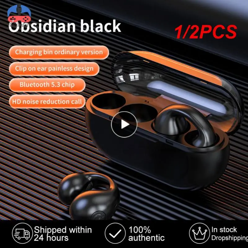 1/2 Pezzi Copia Per Ambie Sound Earcuffs Ear Bone Conduction Earring Auricolari Wireless Cuffie Tws Sport