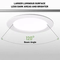 8 Pack Recessed Led Downlight 3 4 5 6 8 Inch 3000K 4000K 6000K Round Led Panel Light 110V 220V 230V for Home Indoor Lighting - Image 6