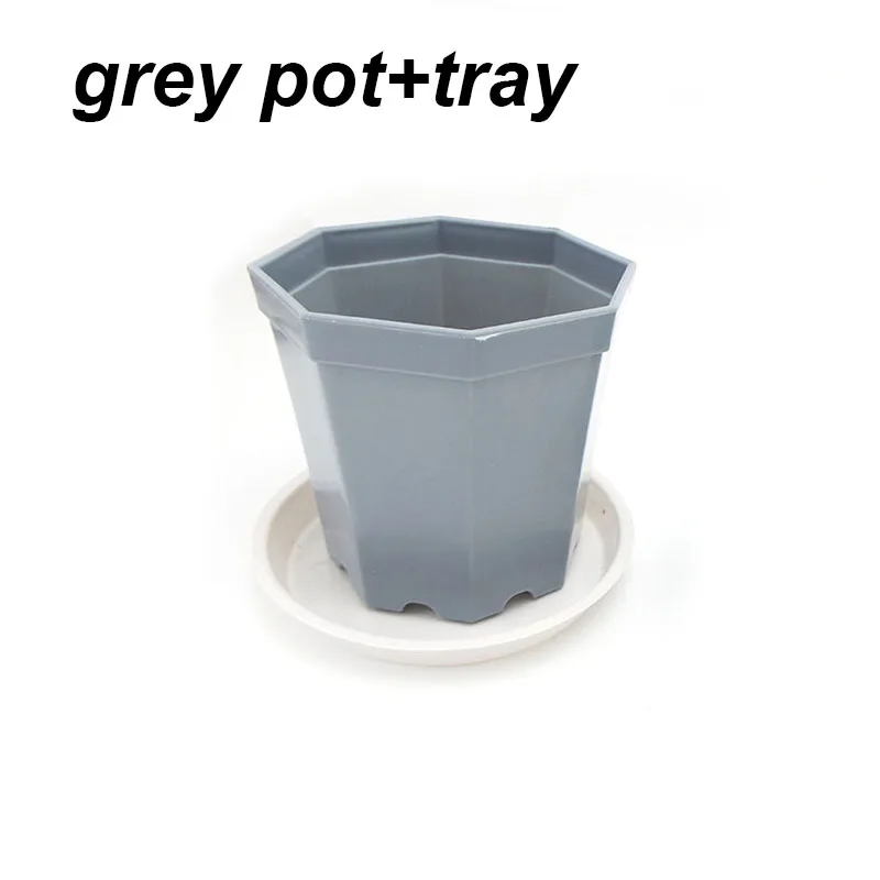 grey pot and tray