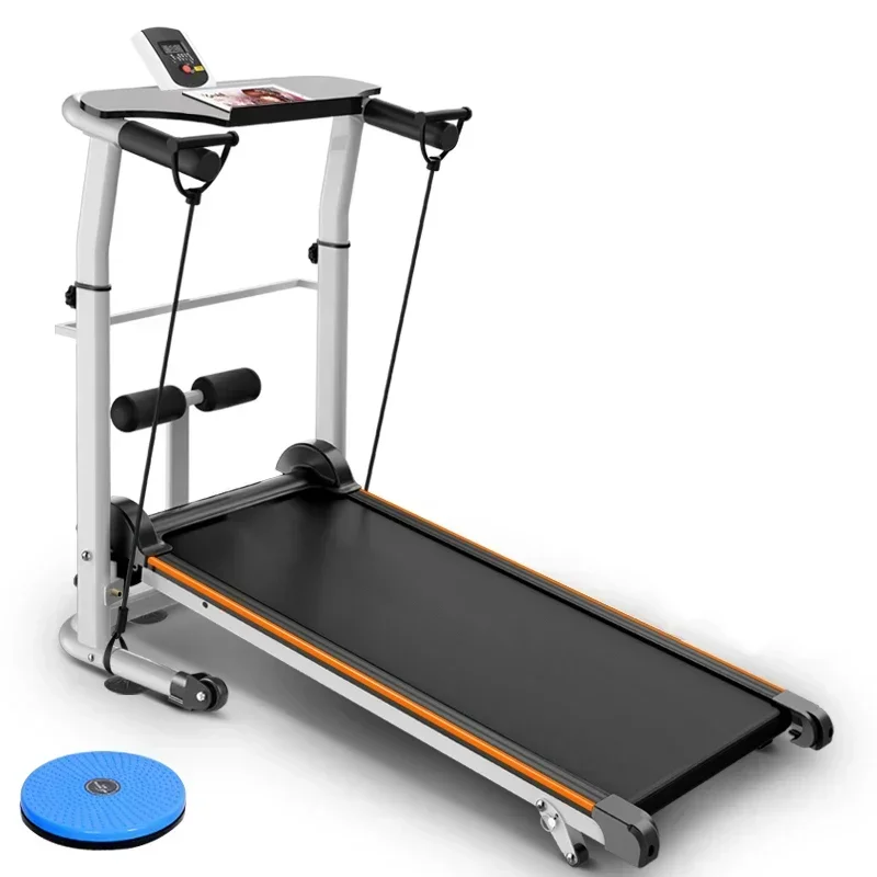 New Treadmill Home Small Fitness Equipment Mini Folding Style Lengthened Stepper Three-in-one Multi-function Manual Adjustment X