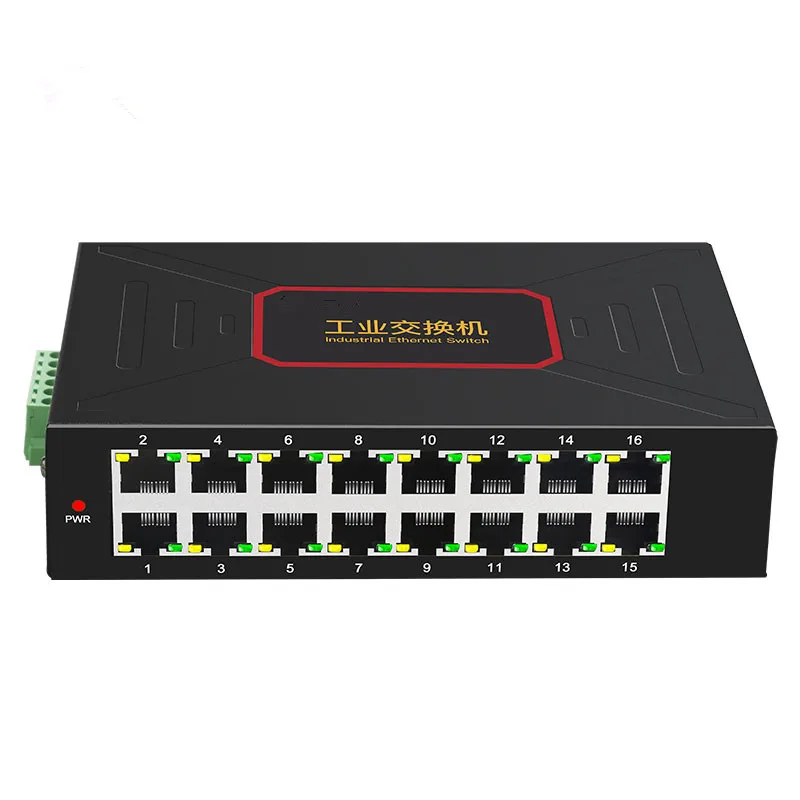 Comutadores Ethernet industriais, fornecem 16 portas, RJ45