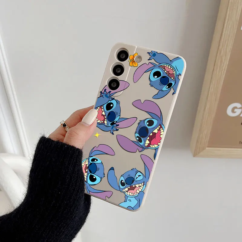Mickey Minnie Mouse Stitch Disney S24FE Phone Case For Samsung