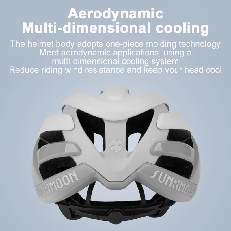Casco Bici Adulti Aomiun - Aerodinamico, Leggero, Regolabile 55-62 Cm, Fodera Lavabile, 18 Prese Aria