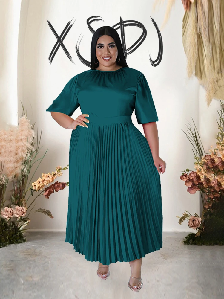 

Women Dresses Summer Elegance Pleated Dresses Long Elegant Wedding Evening Party Dress Plus Size Wholesale Dropshipping