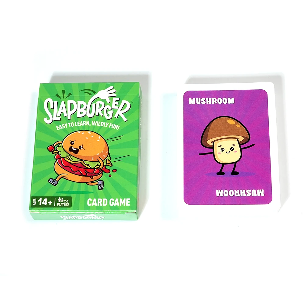 Slapburger Card Game Fast Paced Kids and Family Games Birthdays Classroom Camping Night Friends
