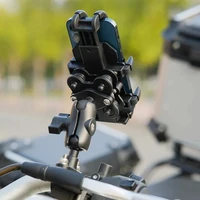 Moto Motorcycle Phone Mount Handlebar Holder Shockproof GPS Bracket Motorbike Scooter Universal Anti-vibration Smartphone Clamp - Image 2
