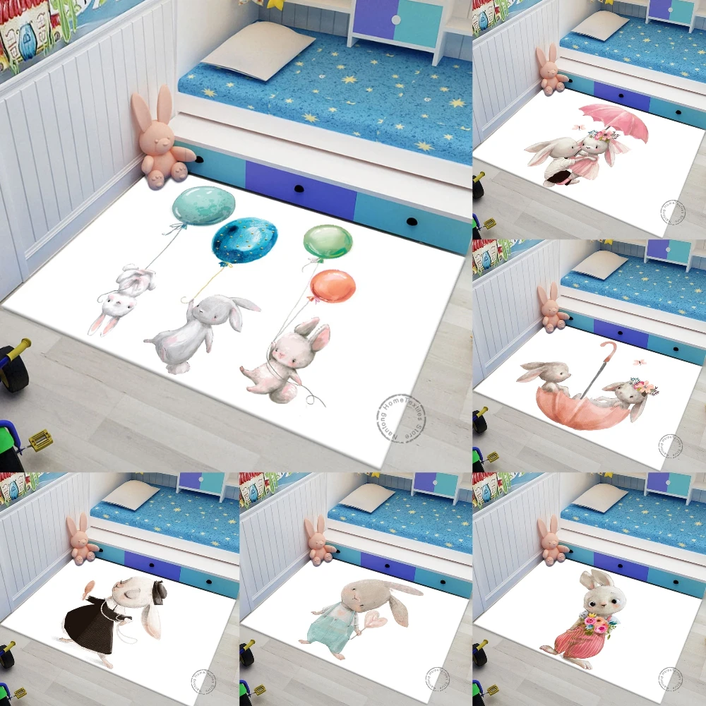 Bunny carpet Yoga living room children's crawling mat doormat mat