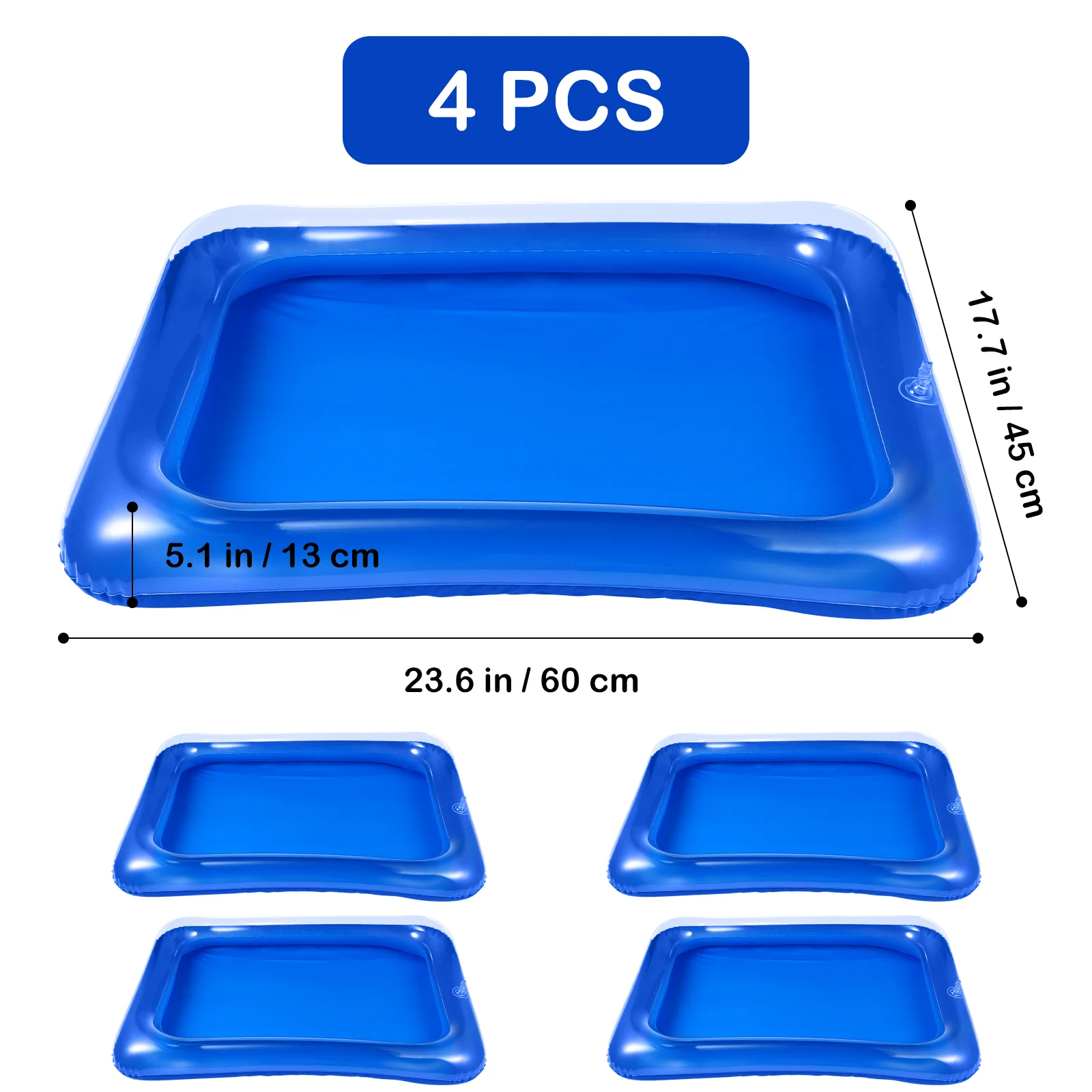 

1 Set of Food Server Trayss Drinks Tray Food Drink Containers for Picnic Pool Party