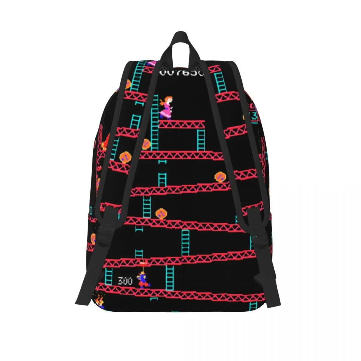 Donkey Kong Backpack for Student School Book Bags Arcade Game Collage Retro Daypack Preschool Primary Bag Outdoor 3