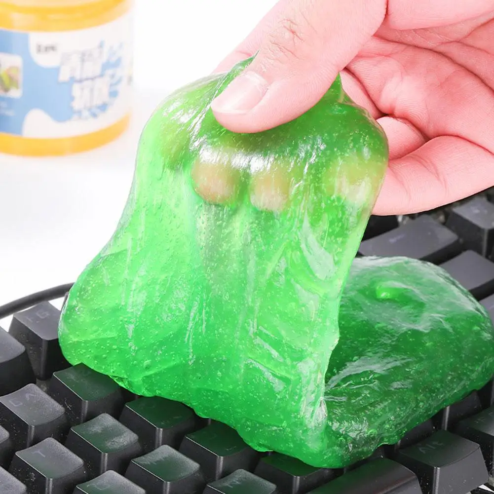 1pc Car Cleaning Gel Reusable Keyboard Cleaner Gel Tool Dust Vent Removal Slime Automobile Dirt Cleaner Air Multiuse