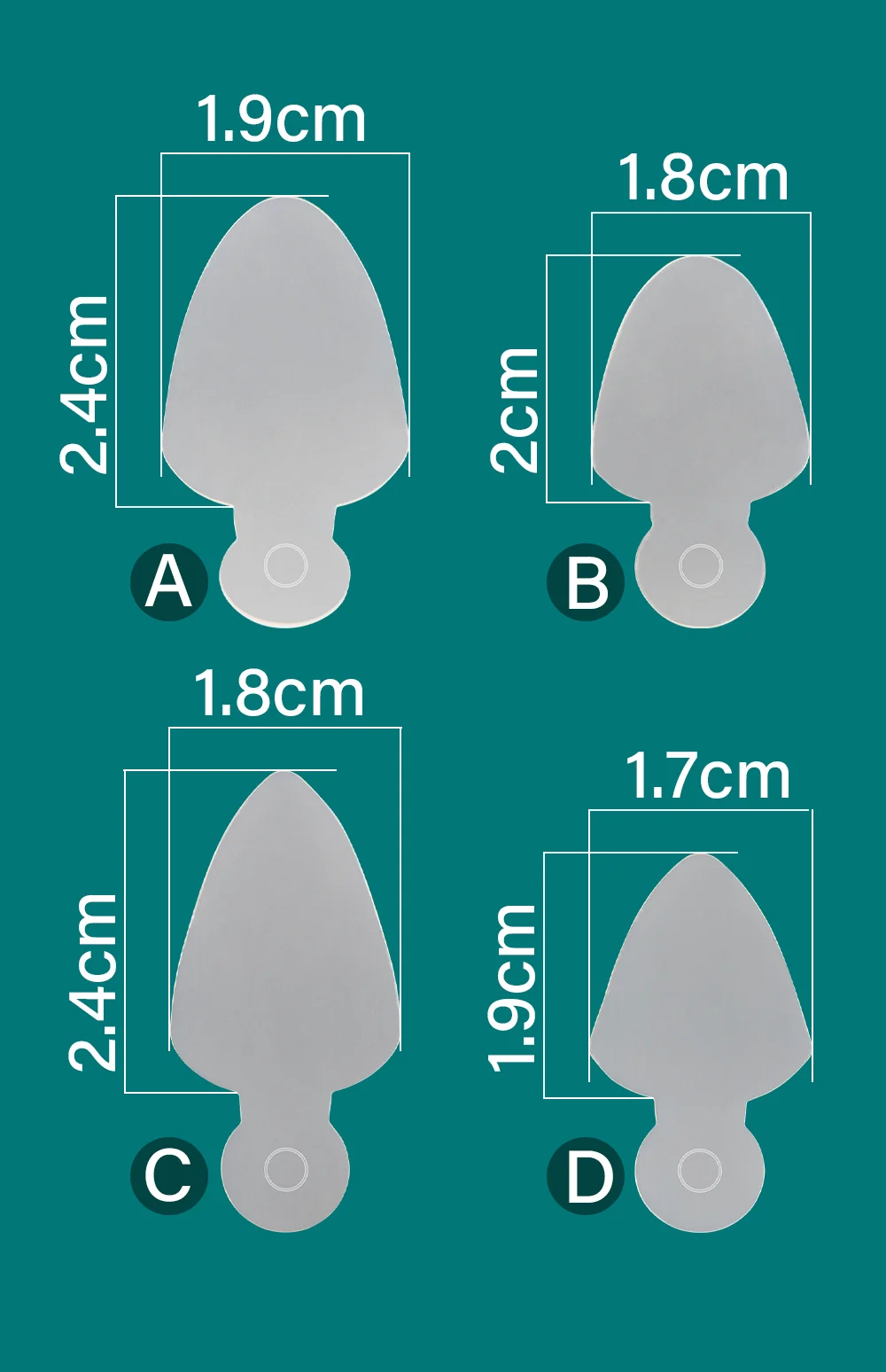 Description Picture 3 of item168 Pcs Nail Extension System Tips Almonds Stiletto French Coffin Top Molds with Soft Silicone Pad Dual Forms Manicure Tool Kits