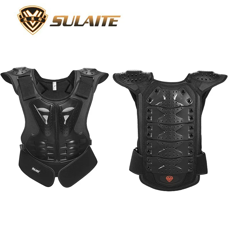 SULAITE Youth Children Motocross Body Protective gear Vest armor ATV Dirt Bike suits Chest Spine Knee Elbow Guard Sports motorcycle armor motorcycle body armor body protector motorcycle armor vest motorcycle armor pads motorcycle armor accessories
