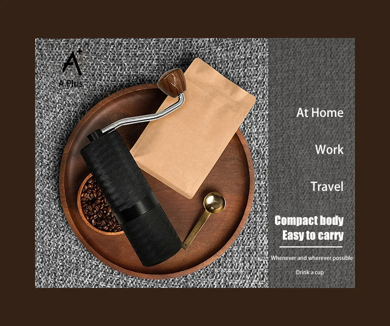 S28836095e4a94632be16e125718f68e3L Portable Coffee Hand Grinder Adjustable Manual Espresso Grinder with Precision Steel Grinding Core