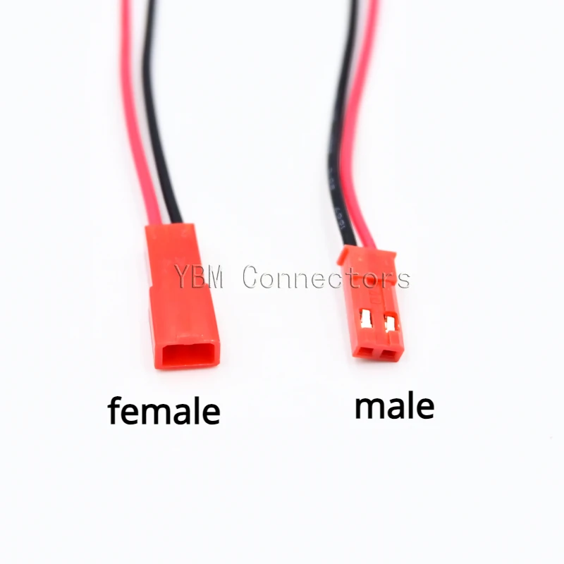JST 2 Pin Male & Female Cable Connector JST 2P Wire Plug Jack Connectors LED Lamp Strip RC BEC Battery DIY FPV Drone wiring cable connectors led strip connectors wire connectors dc connectors dc power connectors