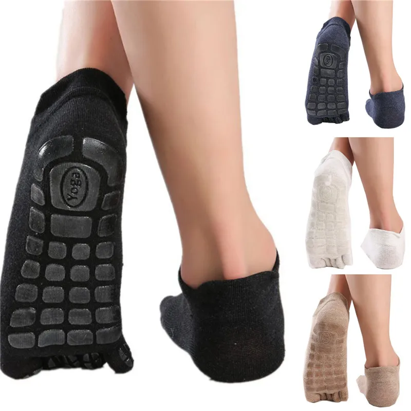 

Low Calf Slipper Floor Socks Retro Men's Five Fingers Socks Large Size Cotton Warm Non-slip Grip Gym Fitness Sports Toe Socks