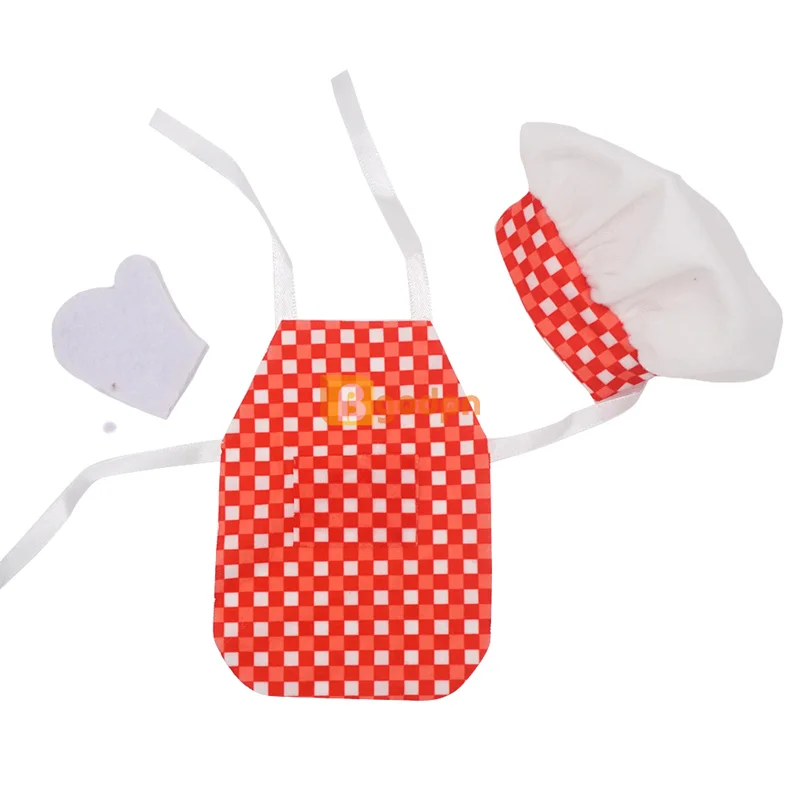 Set De 16 Accesorios De Elfo Navideño Para Casa De Muñecas – Delantal, Gorro De Chef Y Utensilios De Cocina, Juguete Interactivo Para Niños Y Decoración Festiva