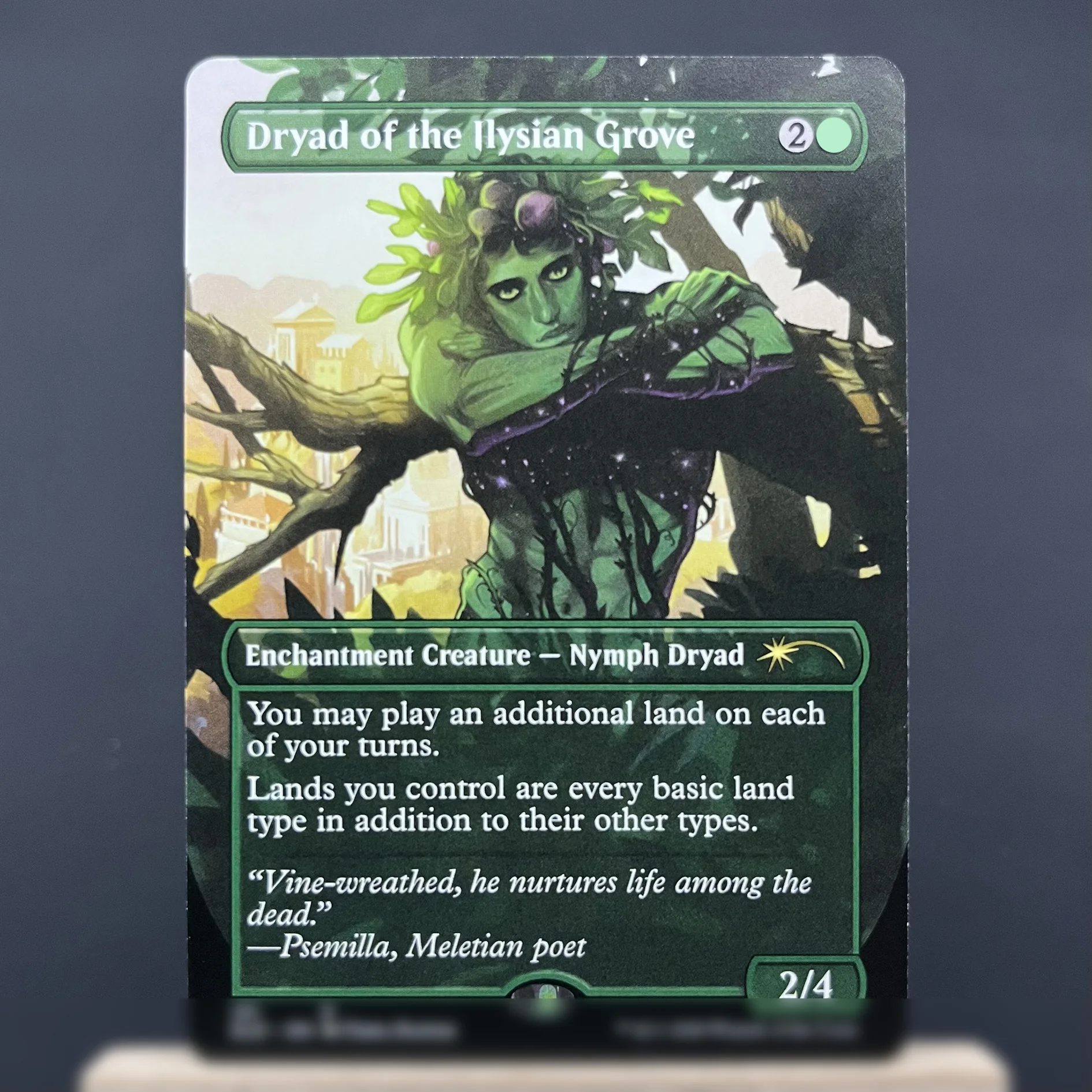 TCG Cards SLD HOLO2-Ⅰ02 German Black Core Massacre Girl Dryad of the Ilysian Grove Bitterblossom Inkmoth Nexu Breeding Pool Card Games
