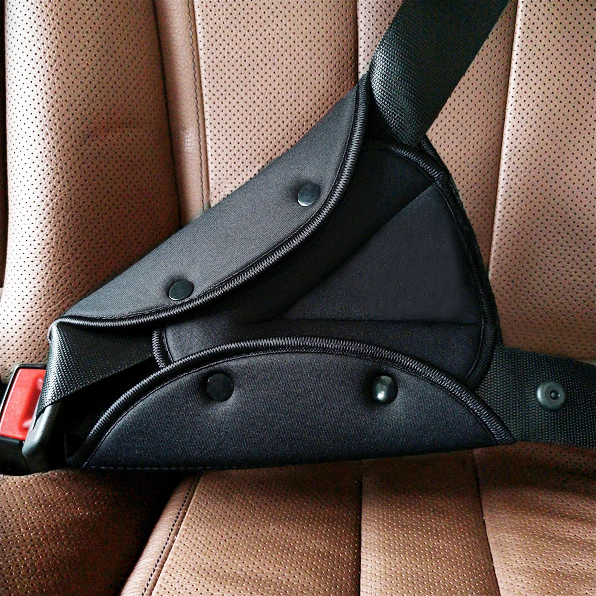 1pc Seat Belt Adjustment Holder Car Anti Neck Neck Baby Shoulder Cover Seat Belt Positioner