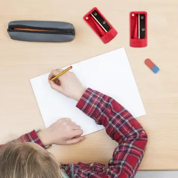 Utensili Manuali per Falegnameria, Tagliapenne per Lavorazione del Legno, Affilacarte Portatile Utile per Falegnami, Pratico Affilatore Blu Stretto
