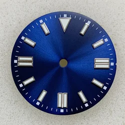 Green Luminous Watch Dial with Date Feature (Blue)