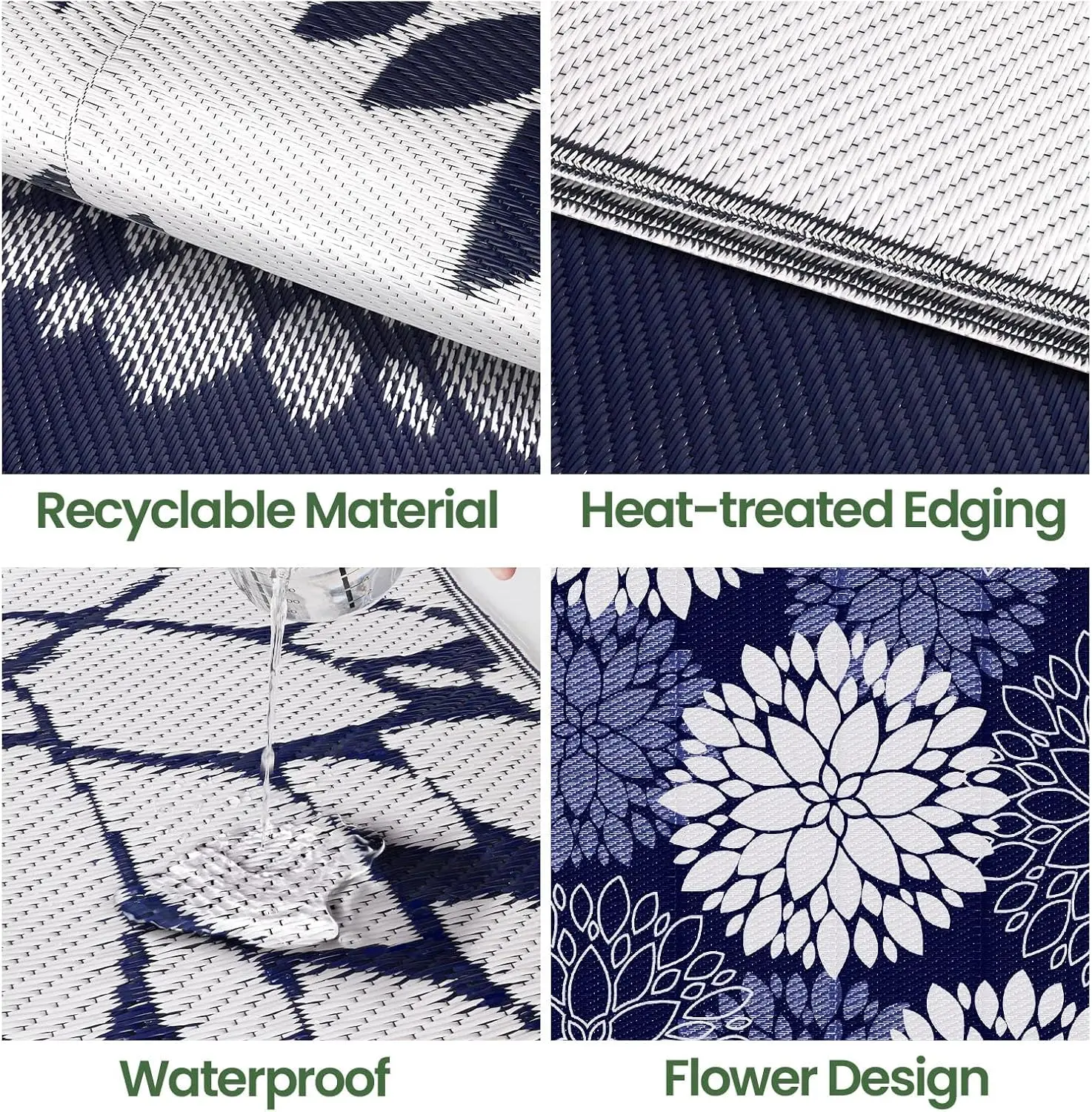Reversible Outdoor Straw Rug 4