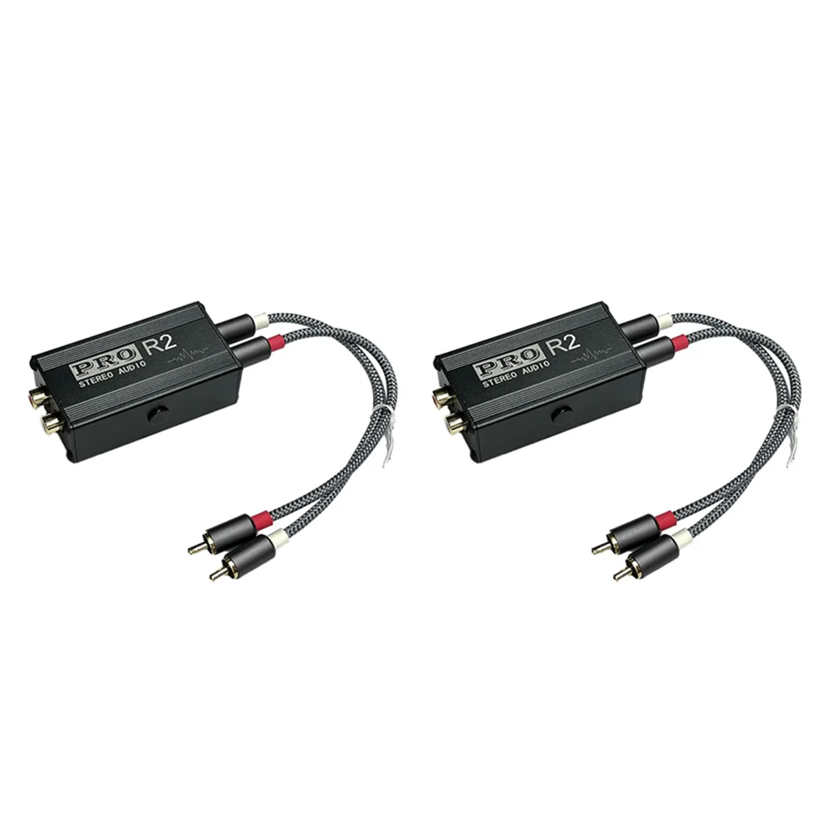 2X Ground Loop Audio Isolator Audio Noise Filter RCA Noise Suppressor Isolator Signal Reducer for PC