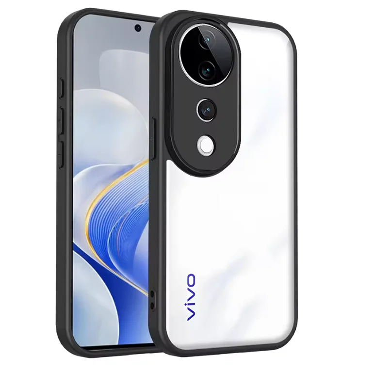 Shockproof Silicone Bumper Clear Matte Back Case