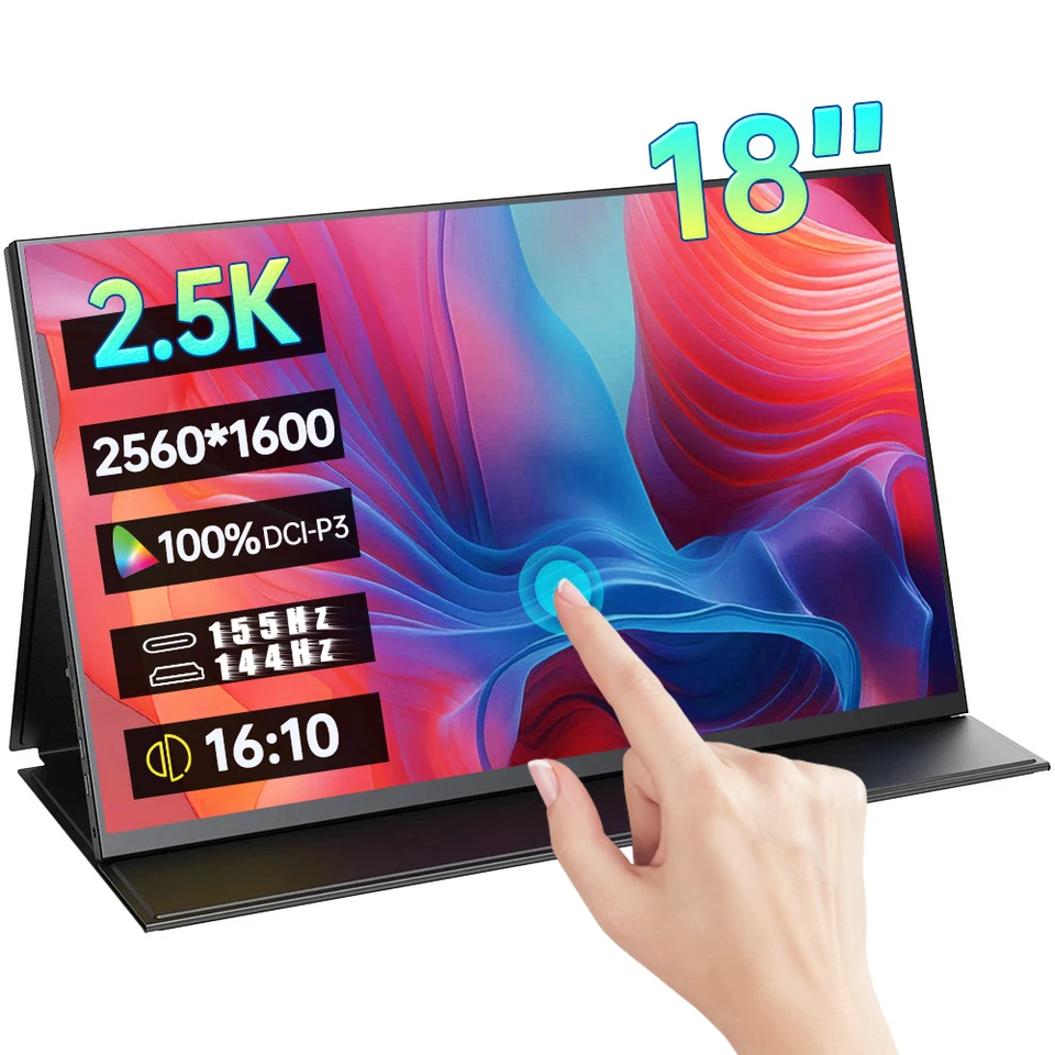 18.5インチ ノートパソコン用ポータブルモニター 18.5インチ 100Hz