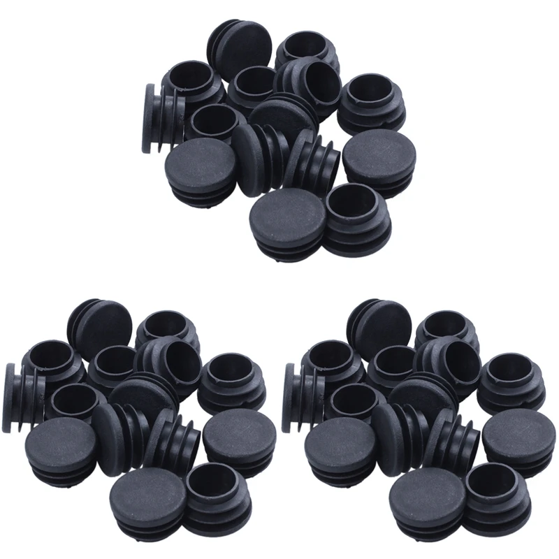 

45 Pieces Of Chair Table Legs End Plug 25Mm Diameter Round Plastic Inserted Tube