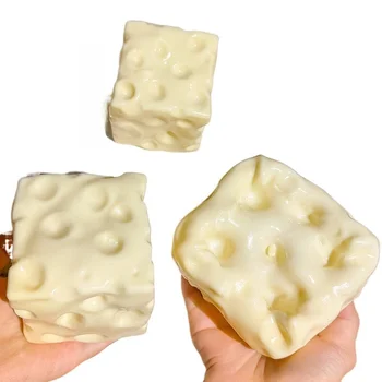 Jouet anti-stress géant en forme de paresseux, 6 cm, en forme de fromage, à remontée lente, malléable, sensoriel, pour la relaxation et la décompression, cadeau de vacances